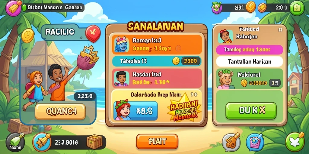 Momen seru saat berkompetisi dengan teman.