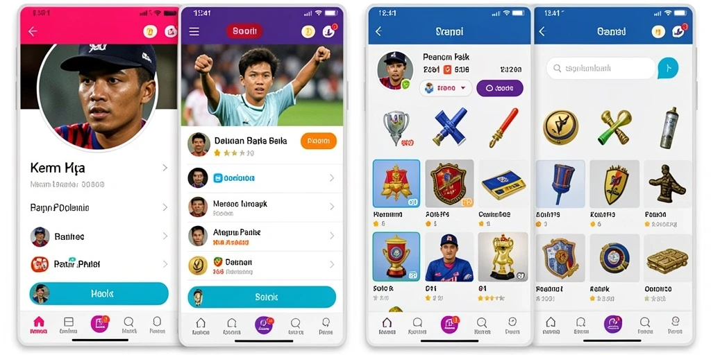 Fitur sosial untuk berinteraksi dengan pemain lain.