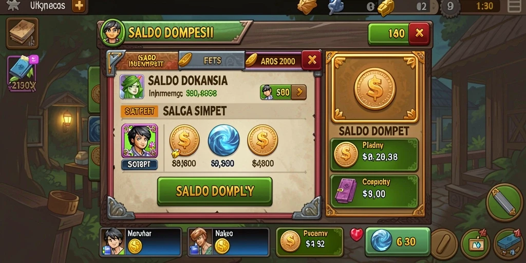 Tampilkan berbagai item dan rewards yang bisa diperoleh.