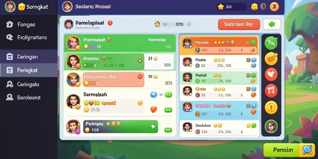Fitur karakter unik yang bisa dipilih oleh pemain.